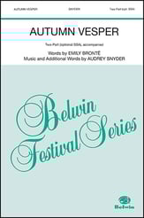 Autumn Vesper Two-Part choral sheet music cover